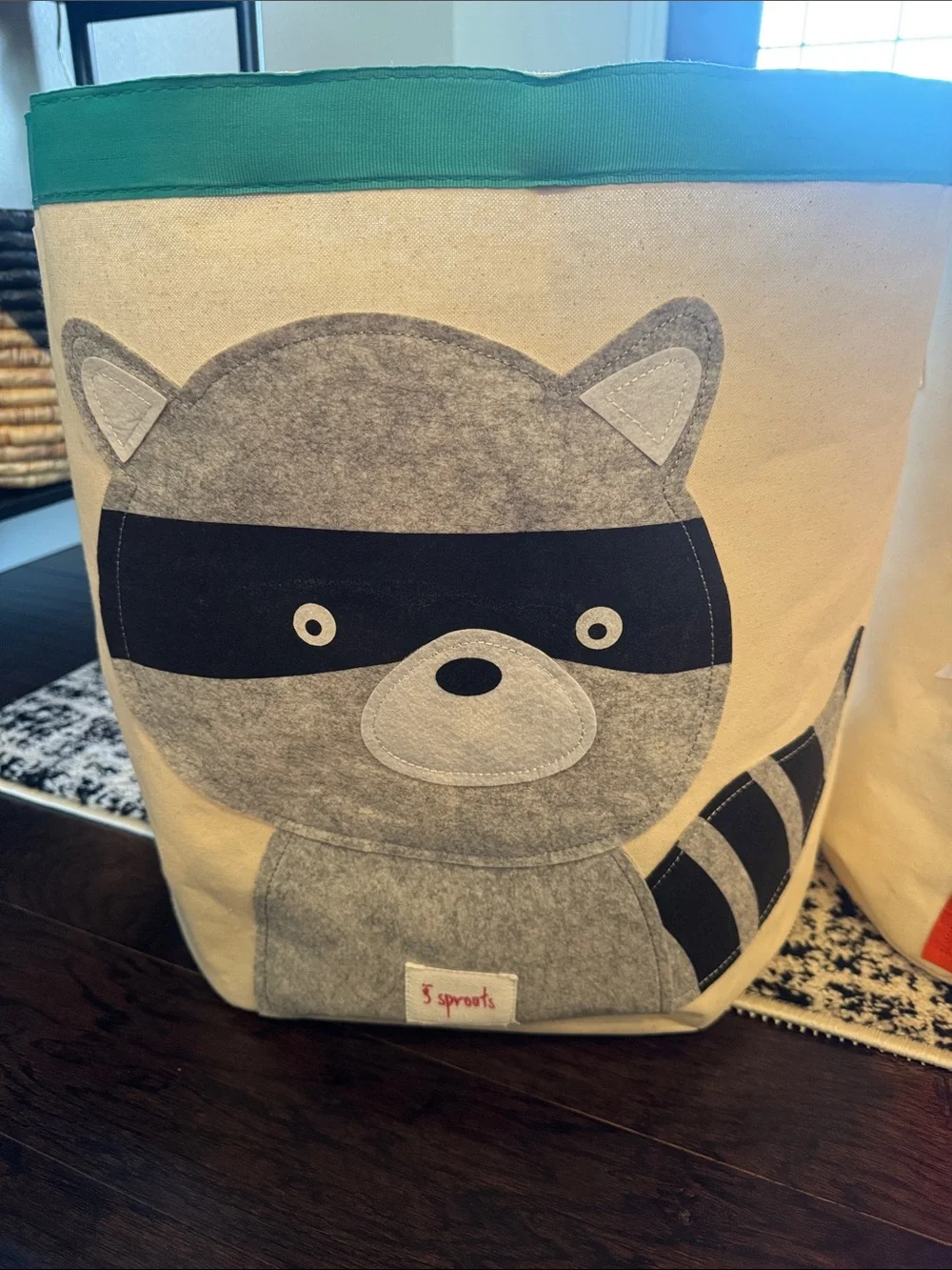3 Sprouts Canvas Fox & Raccoon Storage Bins